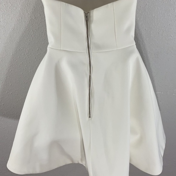 Keepsake the Label Divide off white ivory strapless dress N14 - Picture 13 of 14